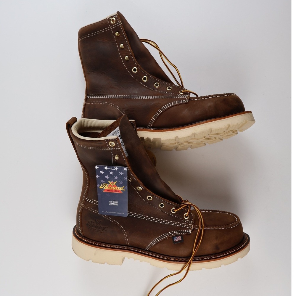 Thorogood Work Boots American Heritage Crazy Horse Brown 10.5 Leather NWT